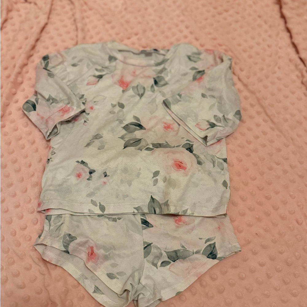 Floral Kids Pajamas Set